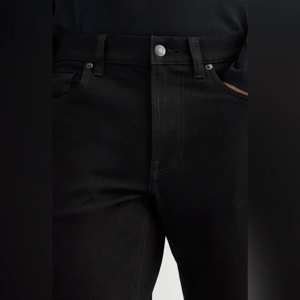 Men’s Everlane Certified Organic Black Jeans Slim 4 Way Stretch Size 32 x 30